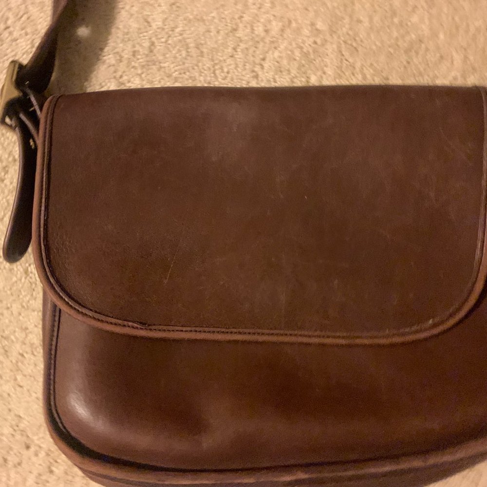 Coach Brown Leather Satchel Crossbody